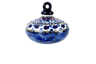 188  Bunzlau Kerstbal rond plat U408 